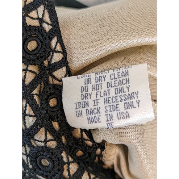 Ronen Chen Dress Lace Slip Designer Black 90s Y2K Sexy Nude Designer Size XS - Picture 9 of 14